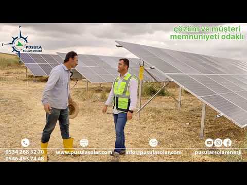26 kW 35 Hp Güneş Enerjili Tarımsal Sulama Sistemi - Pusula Solar Enerji