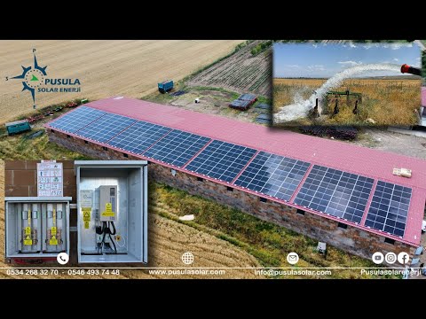 82 kW 110 Hp / 162 kWp Güneş Enerjili Tarımsal Sulama Sistemi - Pusula Solar Enerji