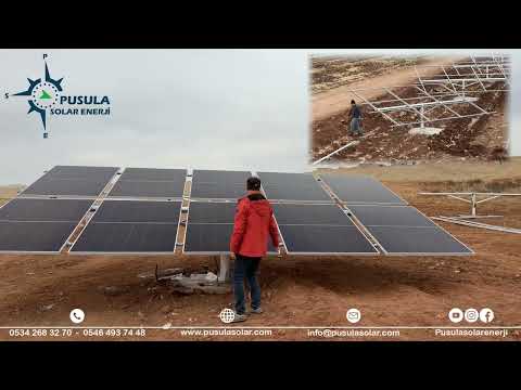 Pusula Solar Enerji Patentli Ürünü 2*4/2*5/2*7 Center Manuel Tracker (Dönerli) Sistem