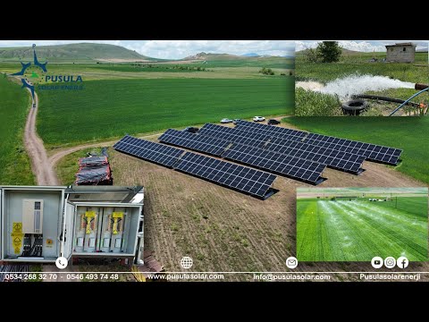 93 kW 125 Hp / 172,8 kWp Güneş Enerjili Tarımsal Sulama Sistemi - Pusula Solar Enerji