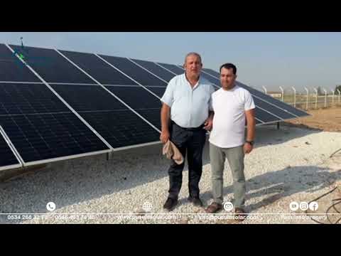 18,5 kW 25 HP / 35,4 kWp Güneş Enerjili Tarımsal Sulama GES - Pusula Solar Enerji