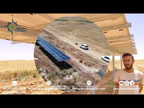 18,5 kW 25 HP / 28,2 kWp Manuel Tracker Güneş Enerjili Tarımsal Sulama Sistemi - Pusula Solar Enerji