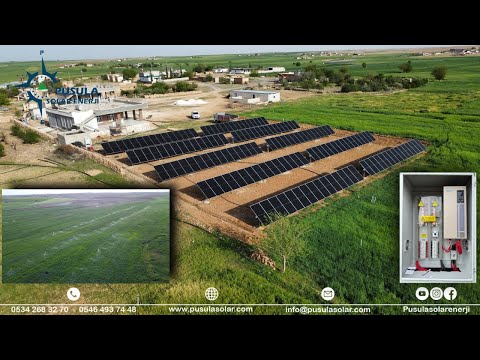 55 kW 75 Hp / 89,25 kWp Manuel Tracker Güneş Enerjili Tarımsal Sulama Sistemi - Pusula Solar Enerji