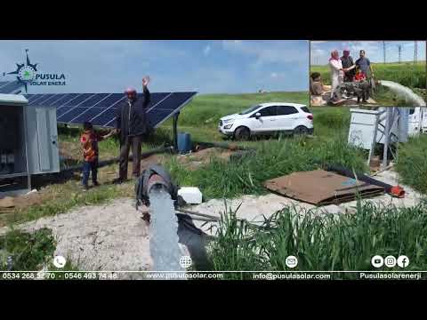 55 kW 75 HP / 89,25 kWp Güneş Enerjili Tarımsal Sulama Sistemi - Pusula Solar Enerji