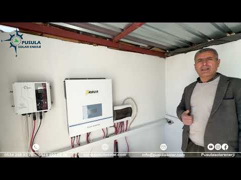 10 kWh Hibrit Lityum (LiFePO4) Batarya Uygulaması - Pusula Solar Enerji