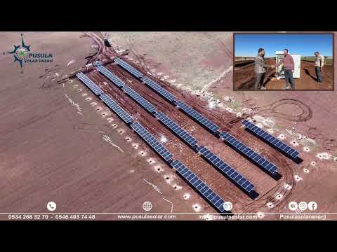 67 kW 90 HP / 116 kWp Güneş Enerjili Tarımsal Sulama Sistemi - Pusula Solar Enerji