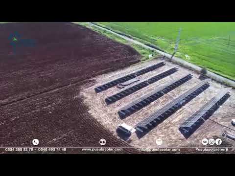 110 kW 150 HP / 209 kWp Güneş Enerjili Tarımsal Sulama Sistemi - Pusula Solar Enerji