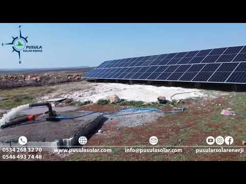 11 kW 15 HP / 21,15 kWp Güneş Enerjili Tarımsal Sulama Sistemi - Pusula Solar Enerji